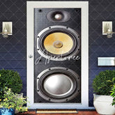 Aperturee - Aperturee Retro Gray Floor-Standing Speaker Party Door Cover